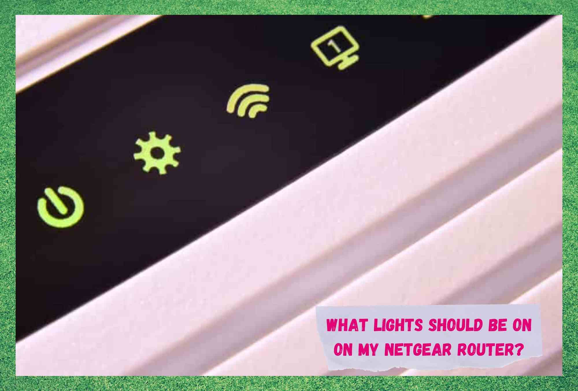 what lights should be on my netgear router