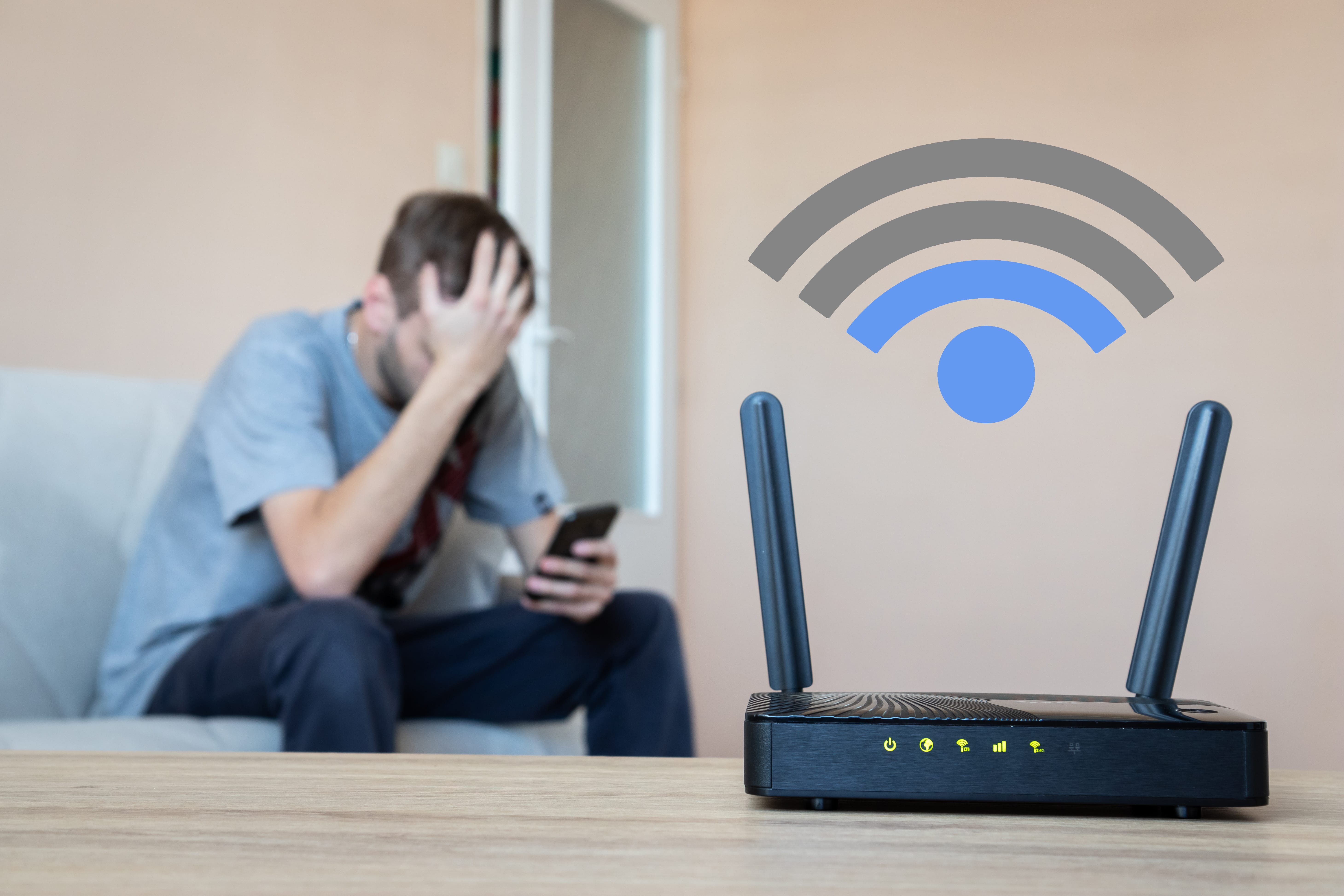 wifi switches from on to looking for networks