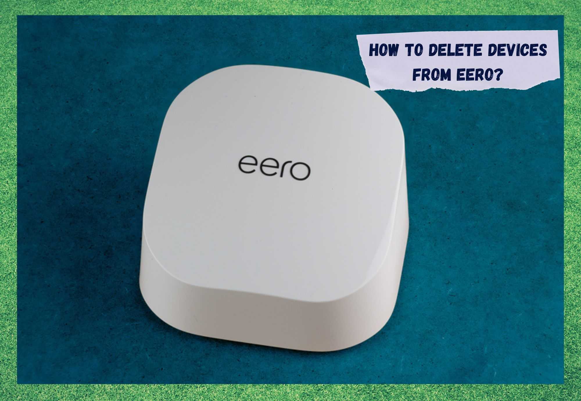 how to delete devices from eero
