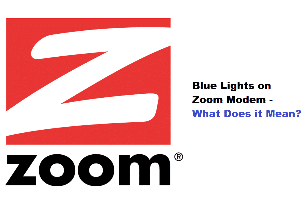 zoom modem blue lights