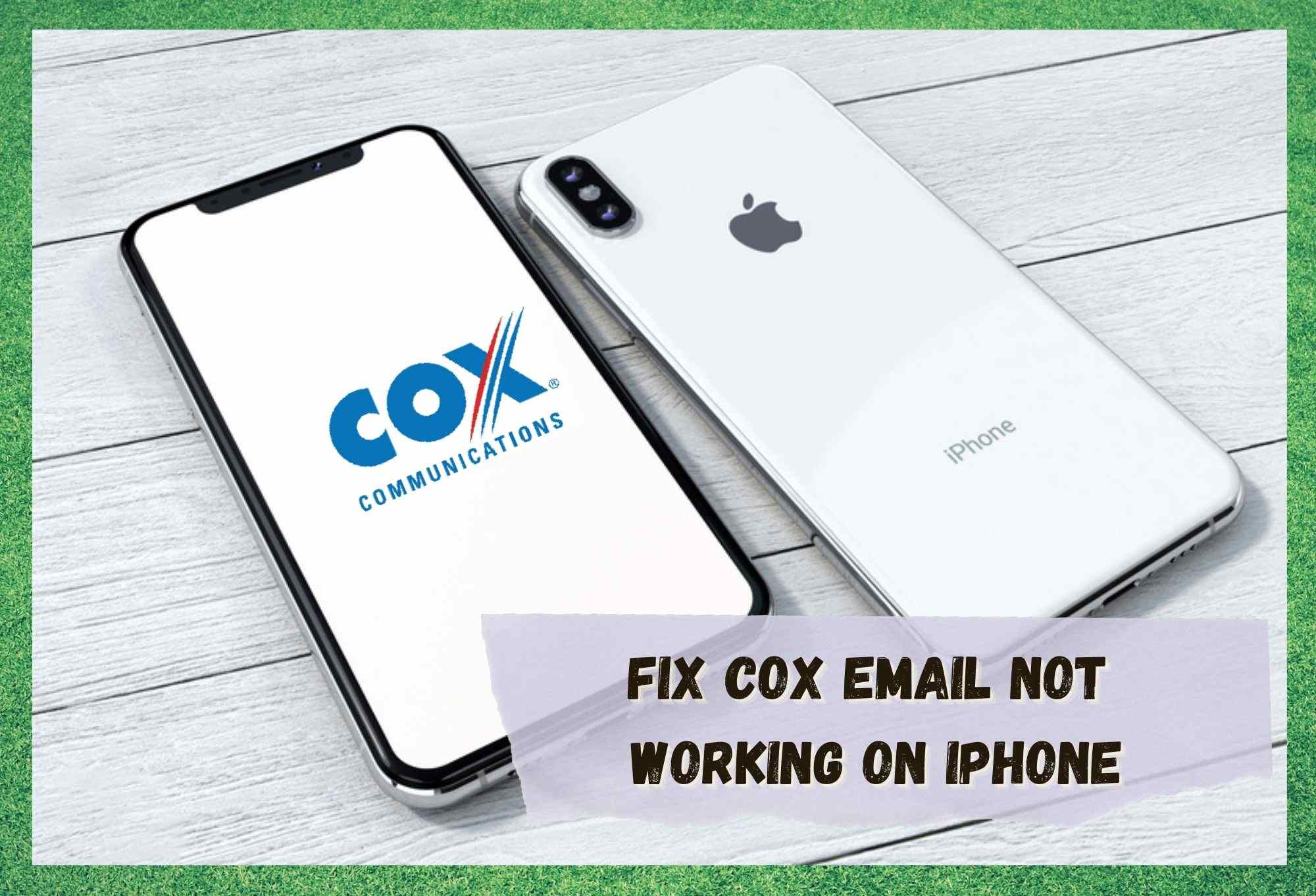 cox email not working on iphone