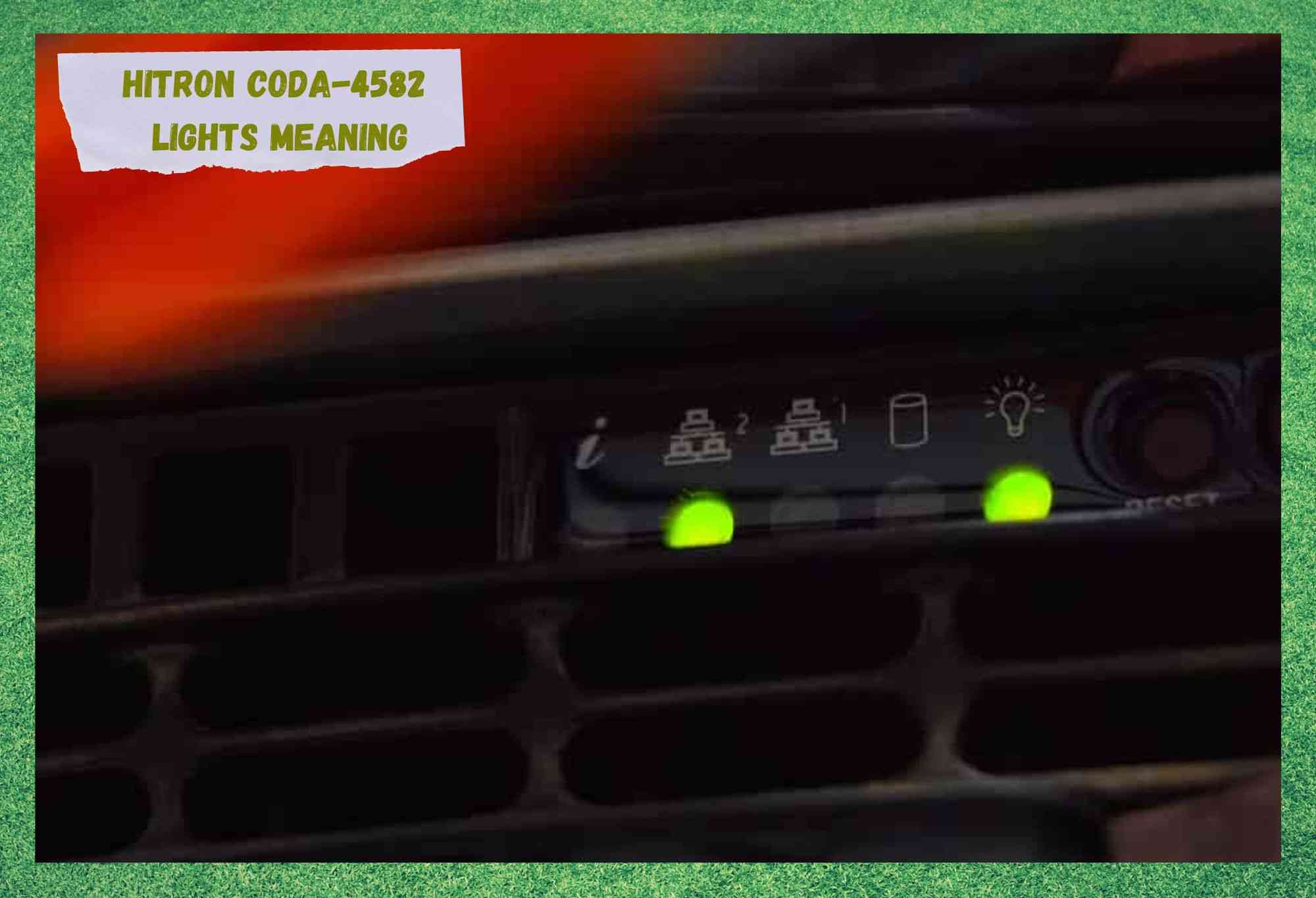 hitron coda-4582 lights meaning