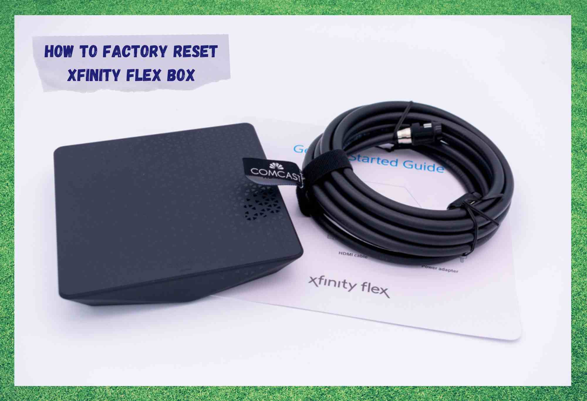 how to factory reset xfinity flex box