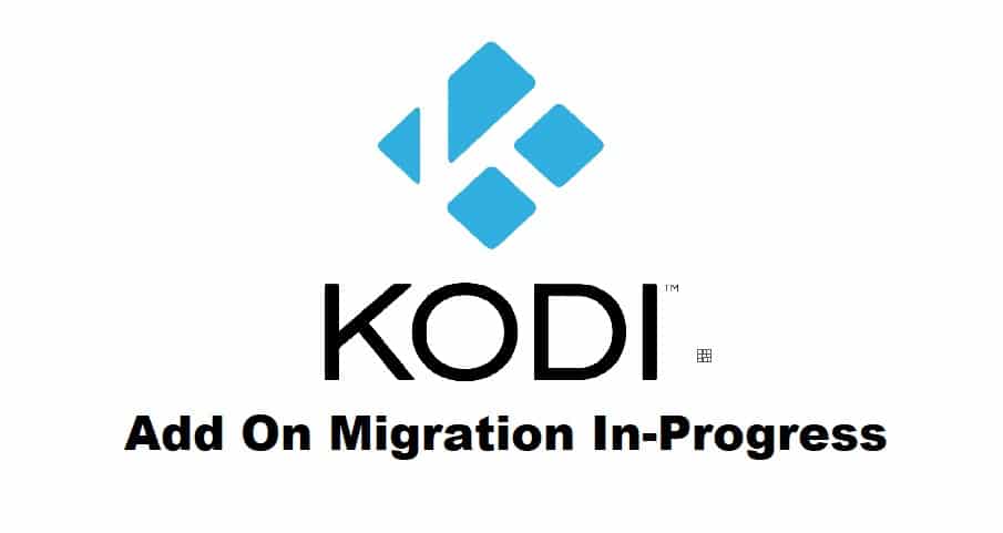 add on migration in progress kodi