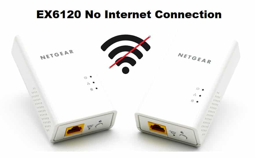 netgear ex6120 no internet connection