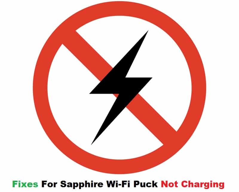 sapphire wifi puck not charging