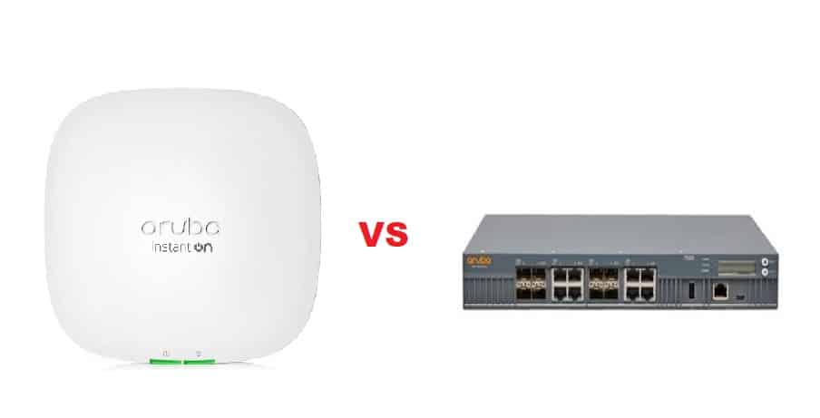 aruba instant ap vs controller