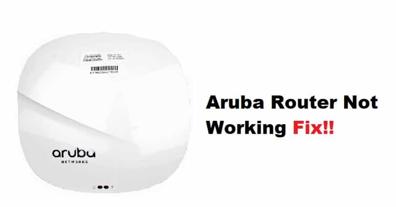 aruba router not working