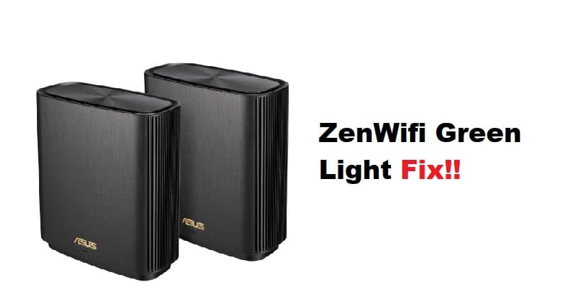 asus zenwifi green light