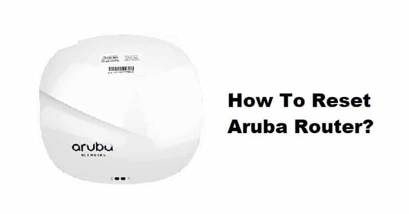 how to reset aruba router