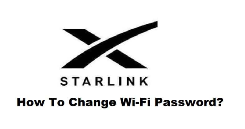 starlink change wifi password