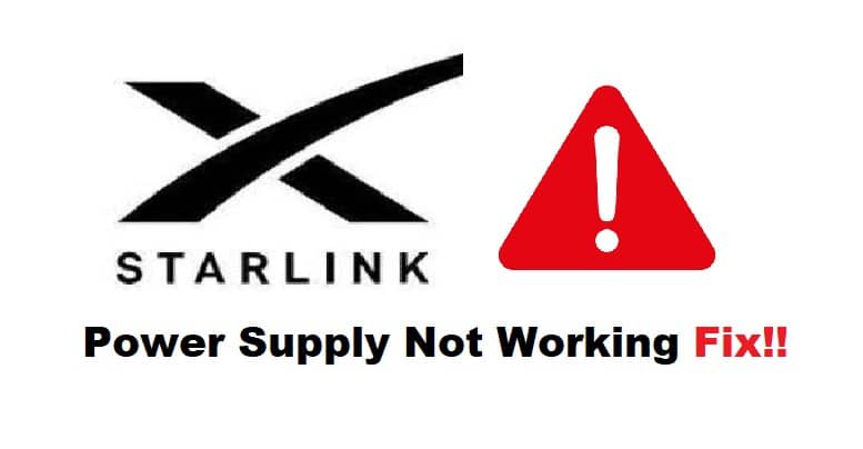 starlink power supply not working