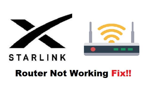 starlink router not working