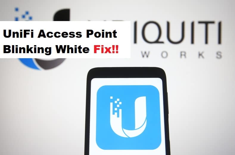 unifi access point blinking white