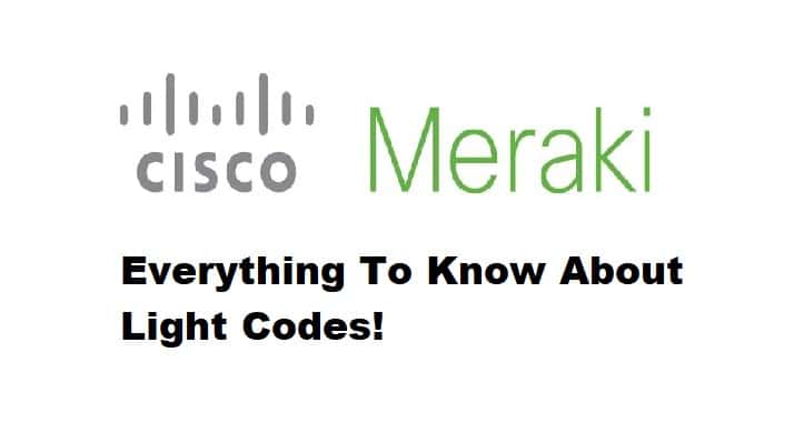 cisco meraki light codes