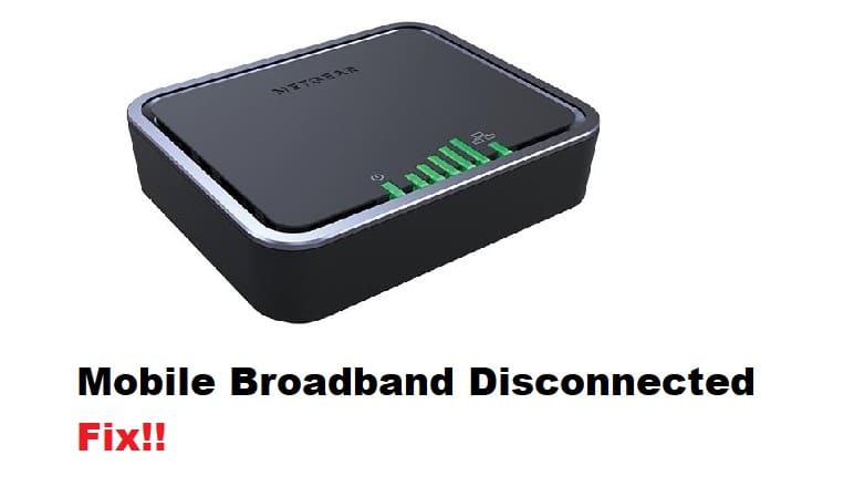 netgear lb1120 mobile broadband disconnected