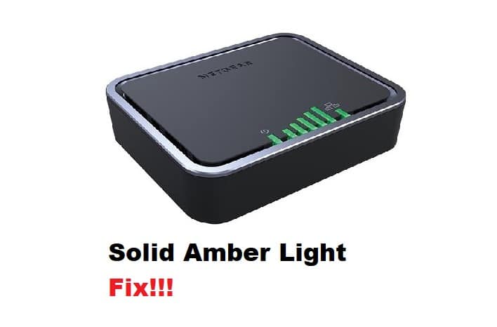 Netgear LB1120 Solid Amber Light