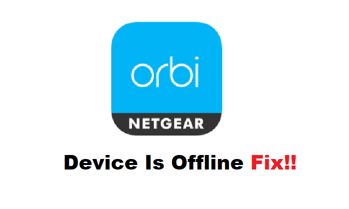 orbi app says device is offline