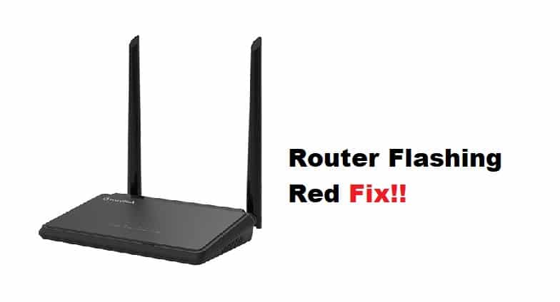 wavlink router flashing red