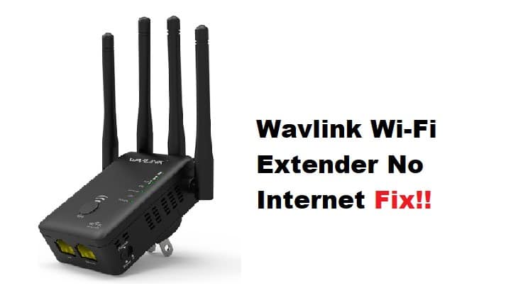 wavlink wifi extender no internet