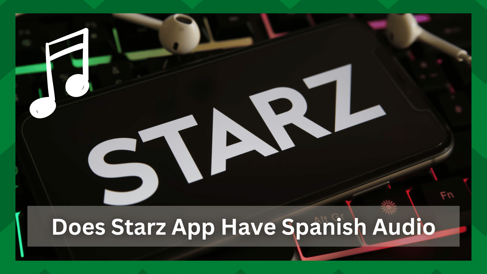 does starz app have spanish audio