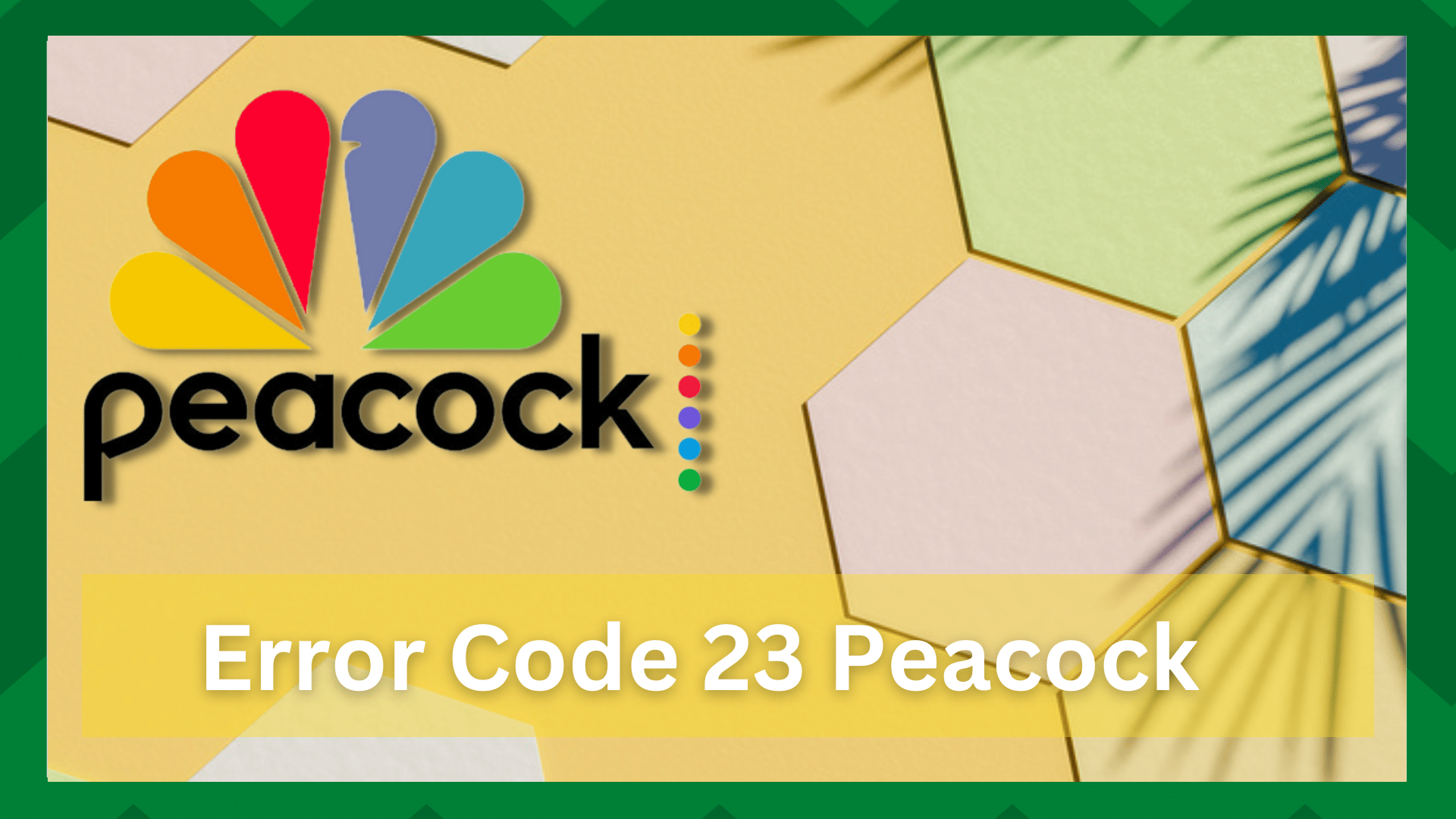 error code 23 peacock