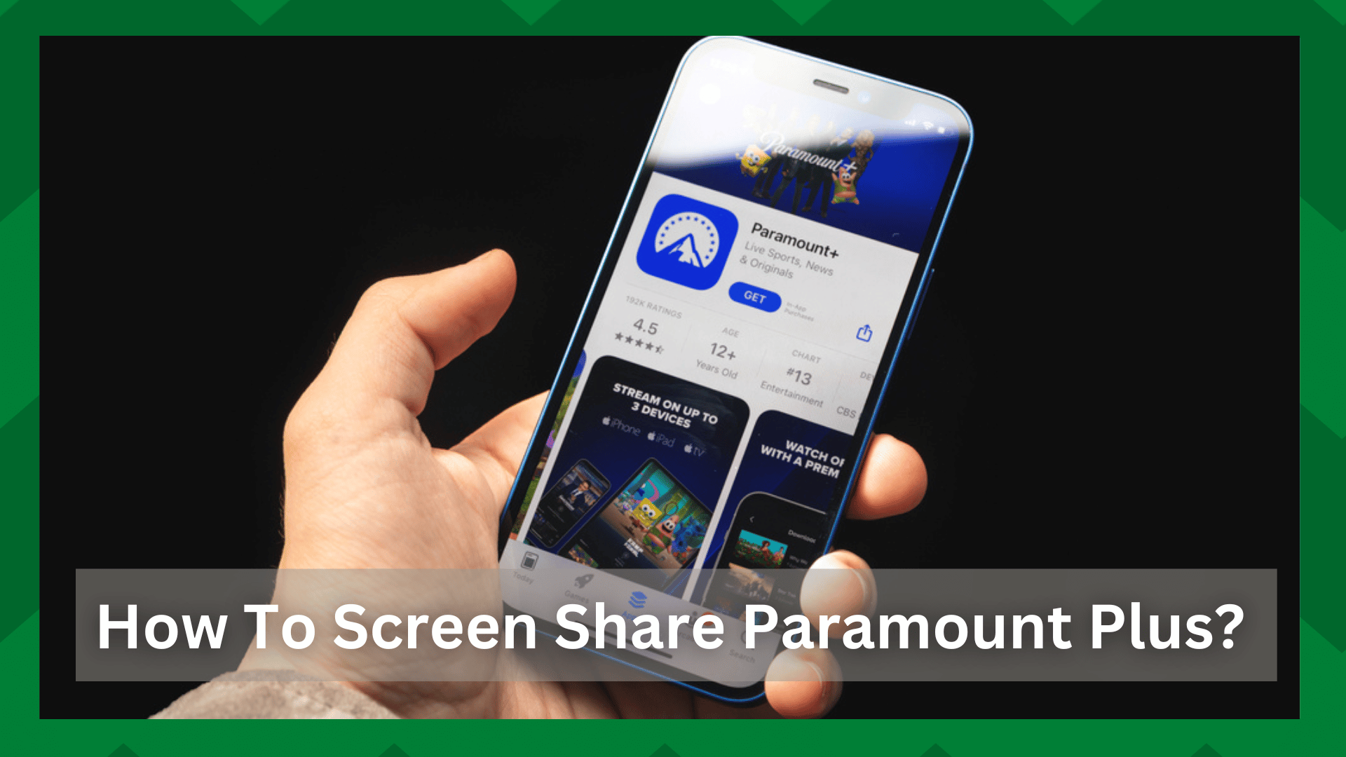 how to screen share paramount plus