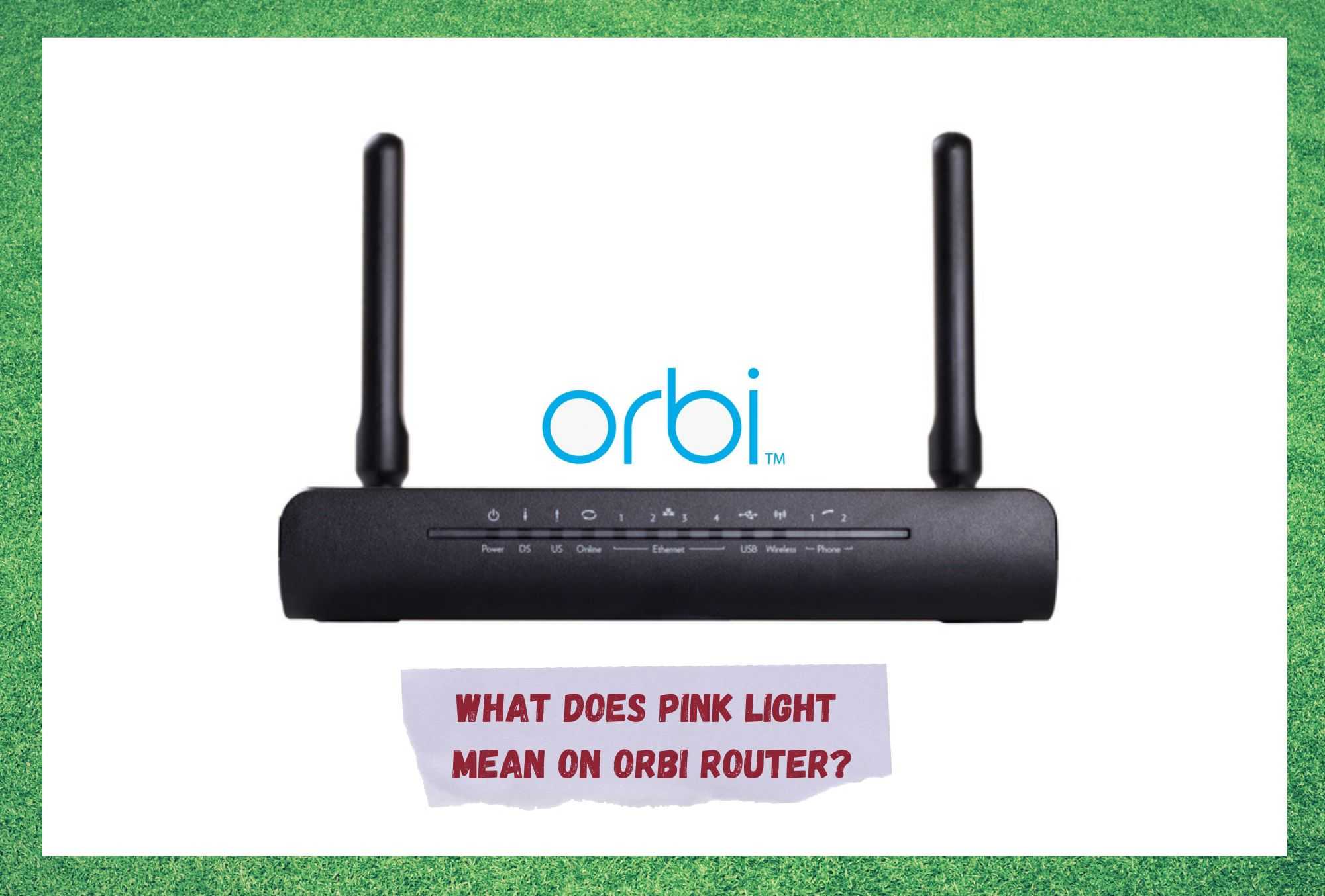 what does pink light mean on orbi router