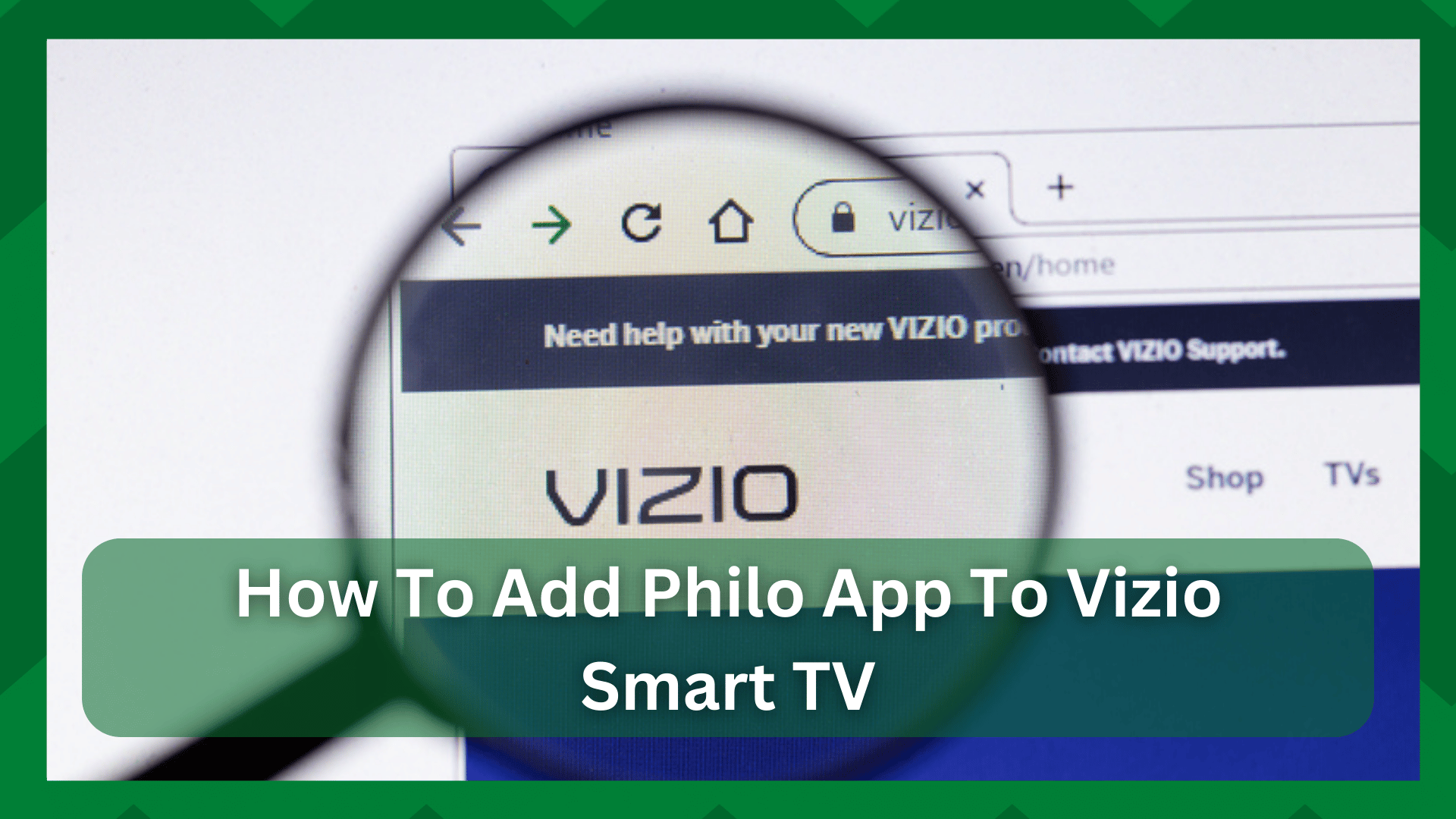 how to add philo app to vizio smart tv