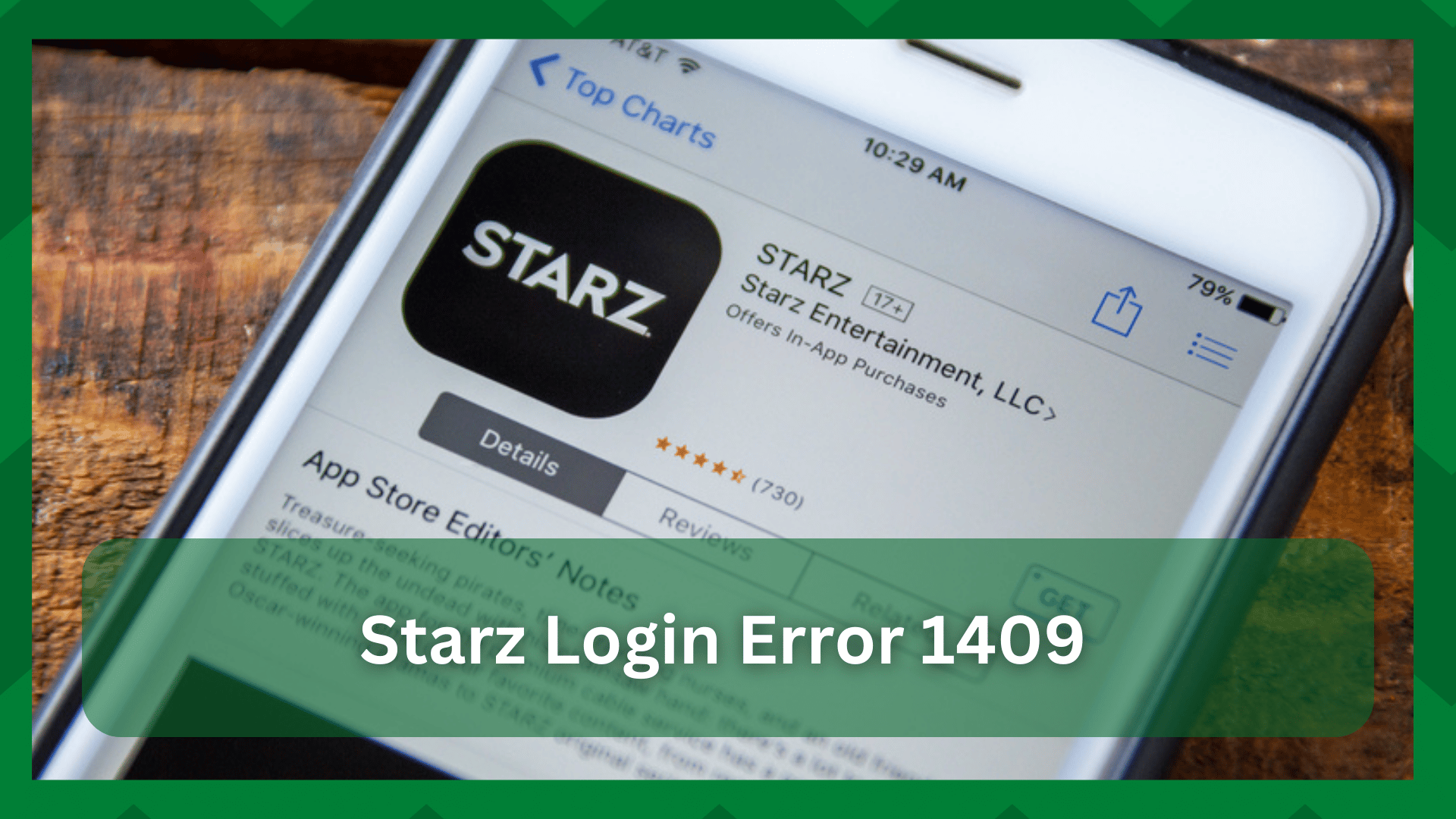 starz login error 1409