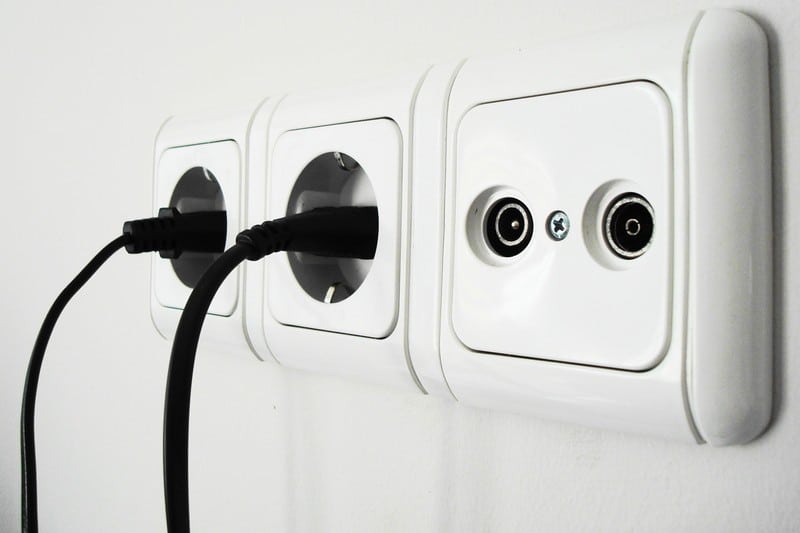 the power outlet