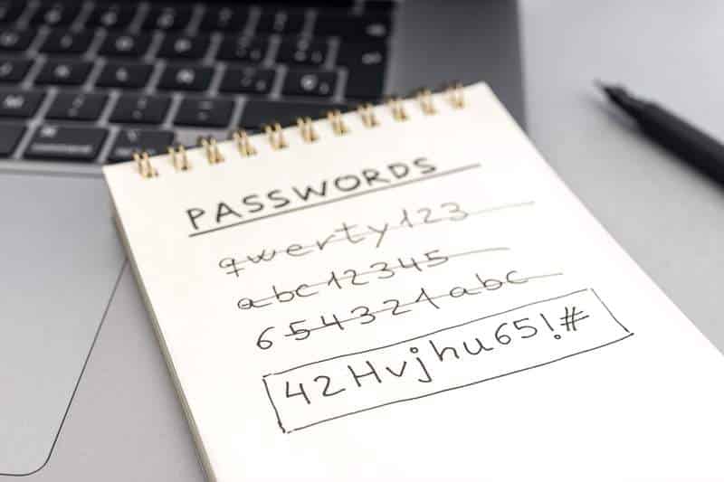 Set Up A Strong Password