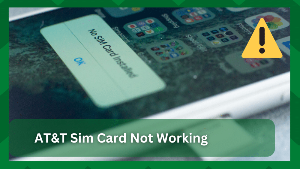 att sim card not working