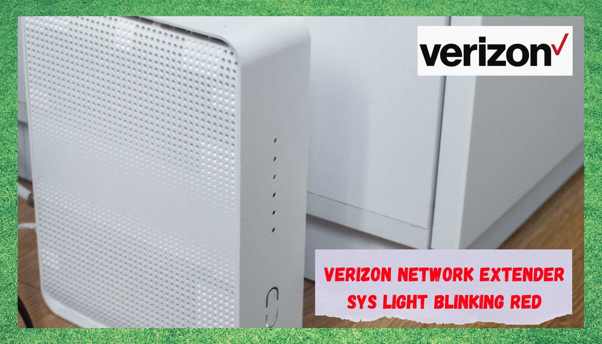 verizon network extender sys light blinking red